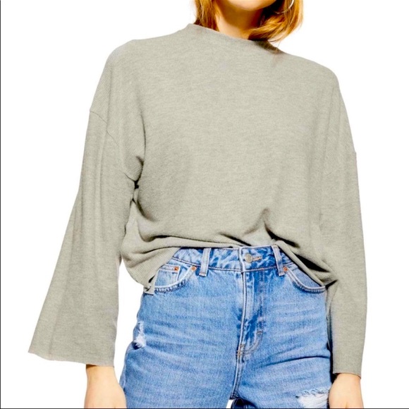 Topshop Tops - Topshop super soft ribbed pullover long sleeve knit sweater